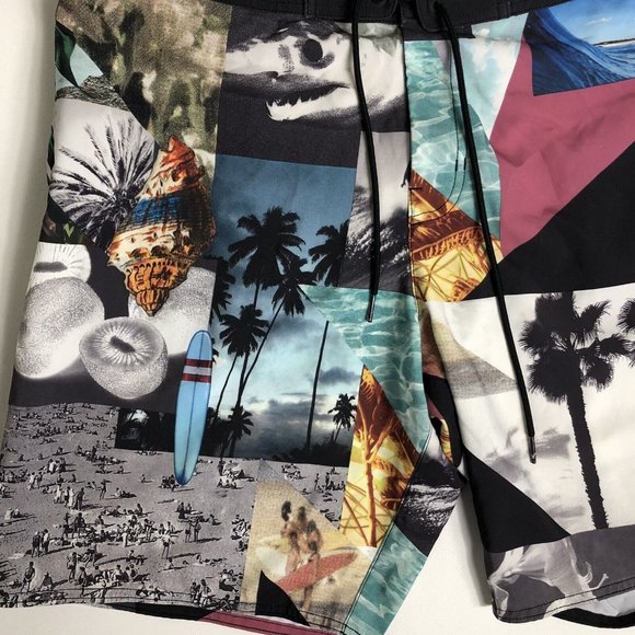 American Eagle Outfitters Men's Classic Board Shorts Size XL K85 - Picture 3 of 6